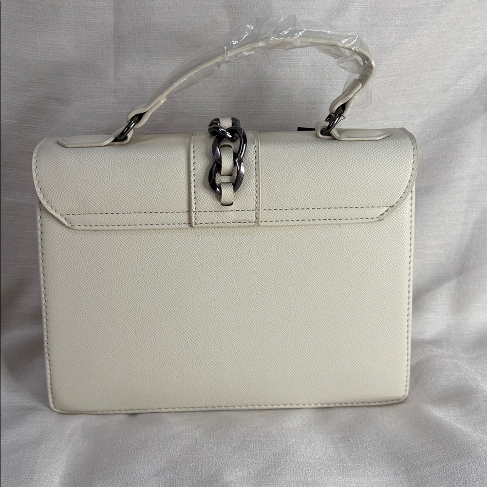 Badgley Mischka Studded Off White Bag - Picture 4 of 11